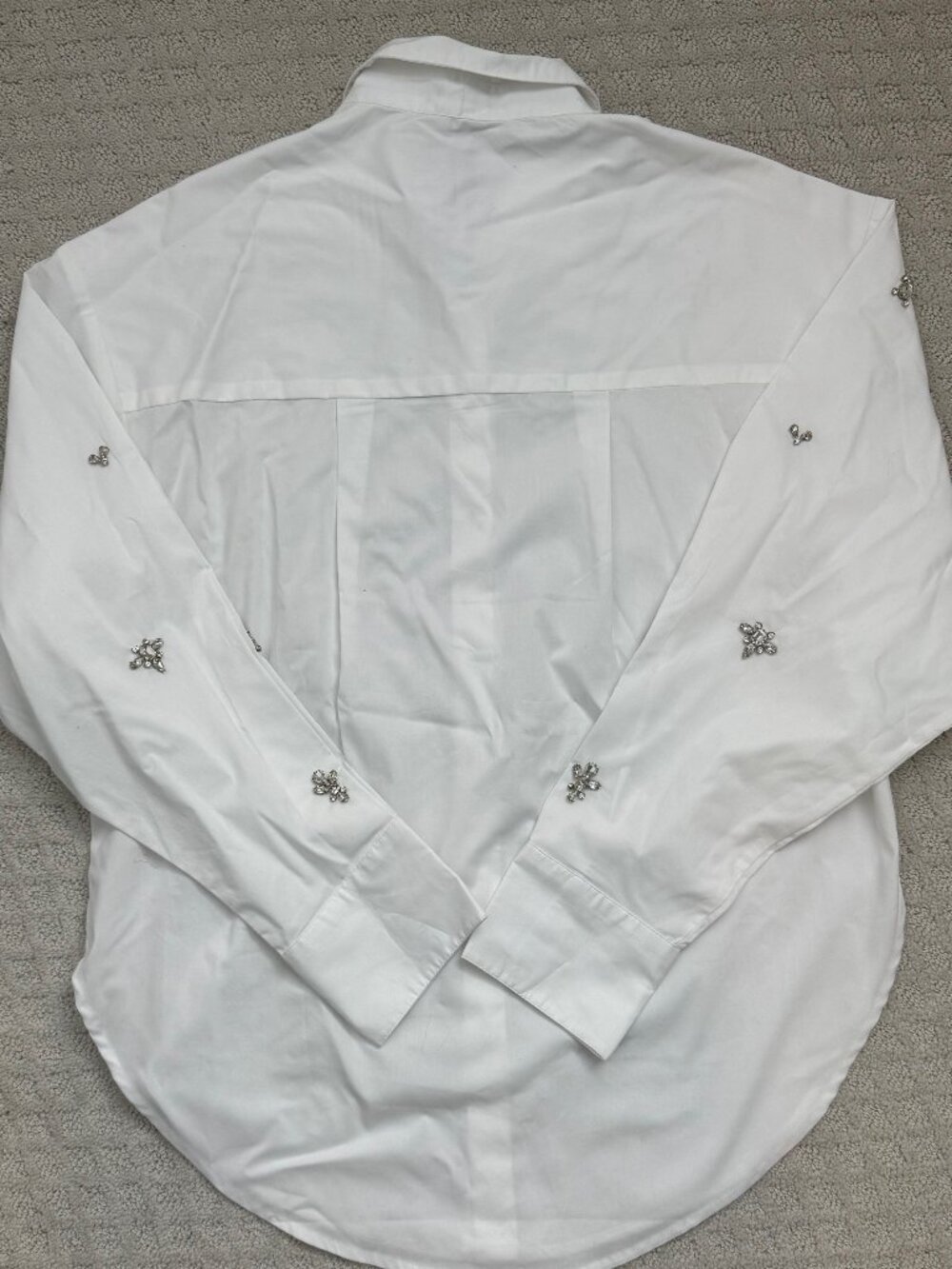 Express Jeweled Button Down Shirt - Picture 4 of 4